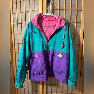 Vintage Reversible Windbreaker - Medium